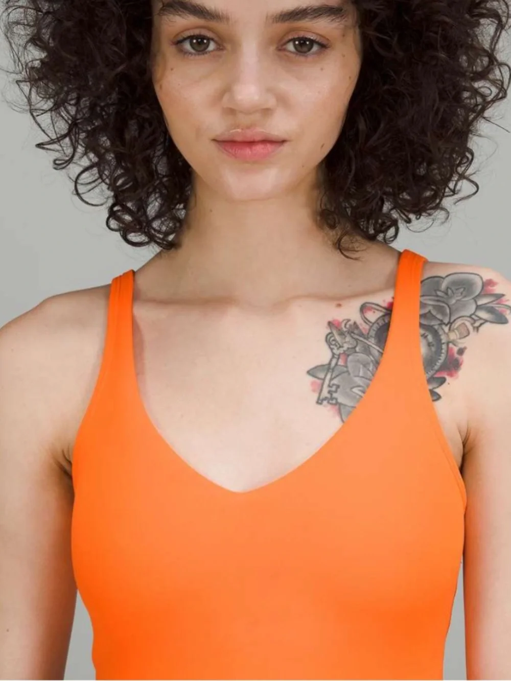 Lululemon Align Tank Top Orange Soda Nulu Size 4